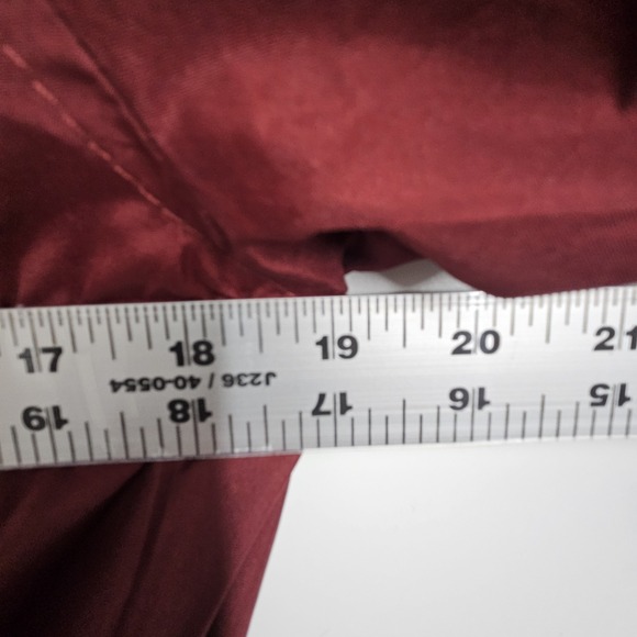 A New Day Women's Size MEDIUM Red/Burgundy Water Resistant Hooded Jacket - Picture 7 of 7